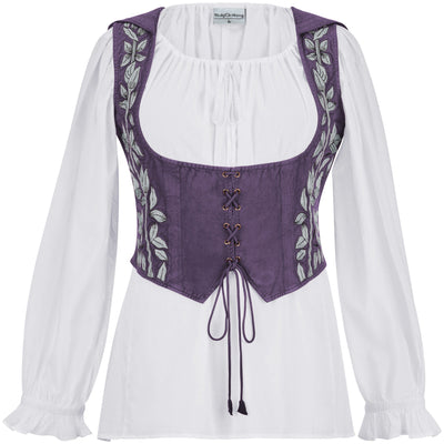 Tauriel Top Limited Edition Midnight Lavender Silver Embroidery