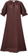 Brigid Maxi Chemise Linen Limited Edition Reds